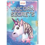 Emoji Unicorn Secrets - Dagboek met slotje - invulboekjes.nl