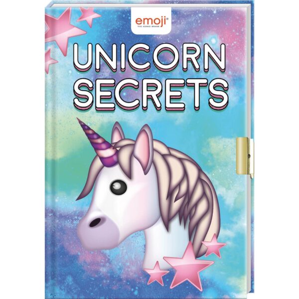 Emoji Unicorn Secrets - Dagboek met slotje - invulboekjes.nl
