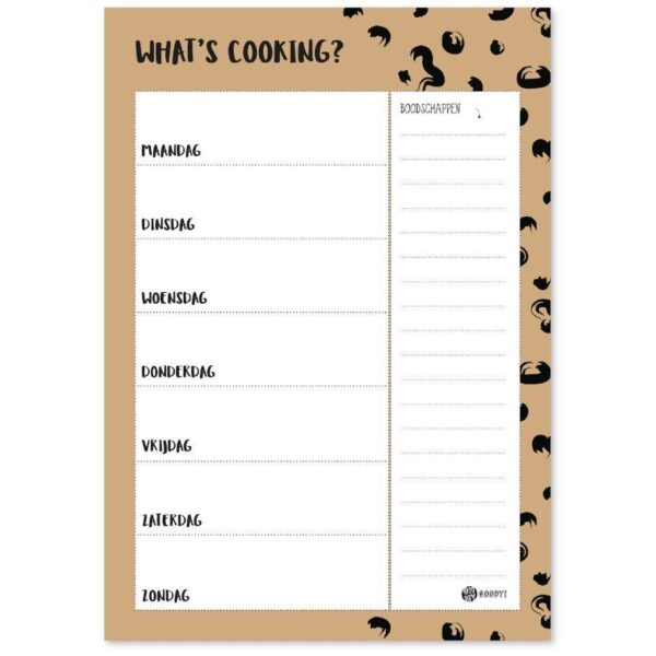 Oh My Goody - Maaltijdplanner 'What's cooking?' A5