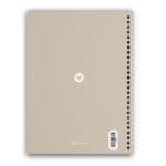 Oppasboek Beige Witte Ringband Achterkant