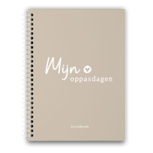 Oppasboek Beige Witte Ringband