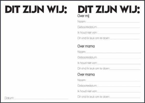 Studio Ins & Outs 'Mama, mama & ik' -1- invulboekjes.nl