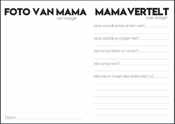 Studio Ins & Outs 'Mama, mama & ik' -1- invulboekjes.nl