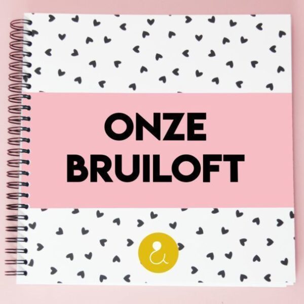 Studio Ins & Outs 'Onze bruiloft' - Roze - invulboekjes.nl