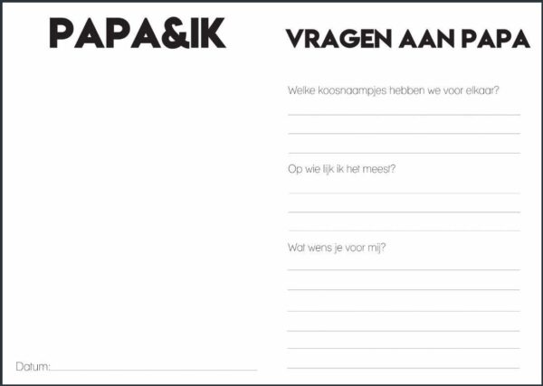 Studio Ins & Outs 'Papa, mama & ik' - invulboekjes.nl