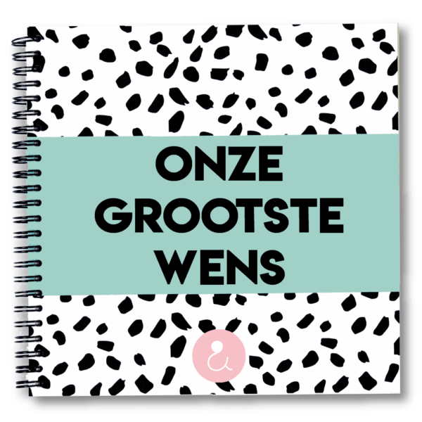 Studio Ins & Outs Zwangerschapswens 'Onze grootste wens' - Mint