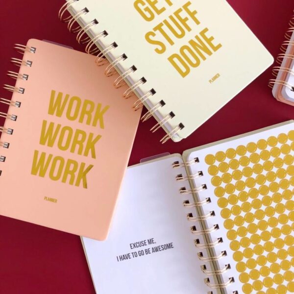 Studio Stationery Notitieboek Work work work - Blush - invulboekjes.nl