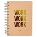 Studio Stationery Notitieboek Work work work - Blush - invulboekjes.nl