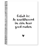 Wachtwoordenboekje Fyllbooks Binnenwerk Quote