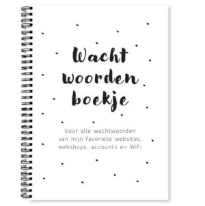 Wachtwoorden boekje