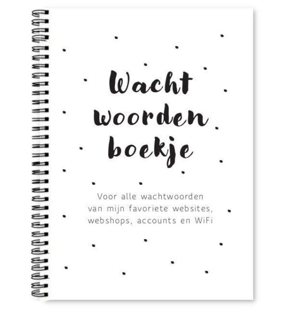 Wachtwoordenboekje Fyllbooks Cover