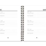 Wachtwoordenboekje Fyllbooks binnenwerk Wifiwachtwoorden
