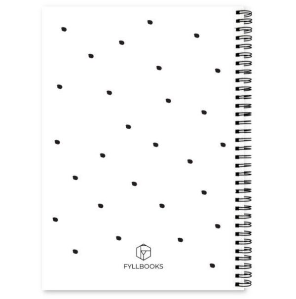 Achterkant cover afslankdagboek Fyllbooks