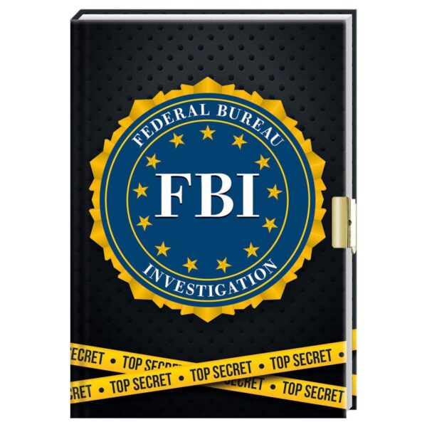 FBI dagboek met slotje - Top secret - invulboekjes.nl