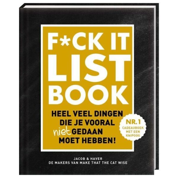 F*CK IT List Book met uitjes als mannen cadeau