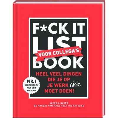 F*ck-it list book voor collega’s Cadeauboeken