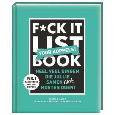 F*ck-it list book voor koppels Bucketlist boek
