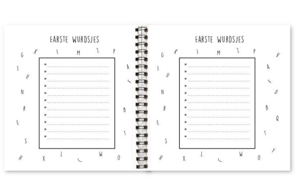 Binnenwerk uitsprakenboekje Krúskes Earste wurdsjes