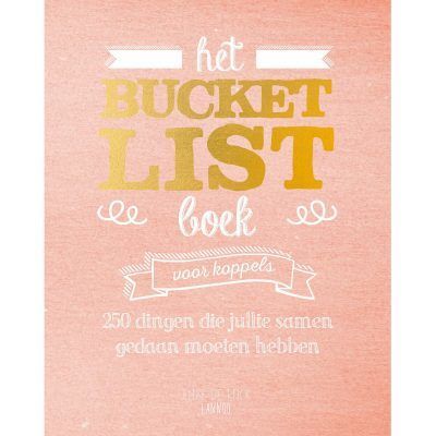 Het bucketlist boek voor koppels Bucketlist boek