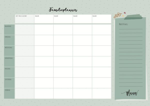 Maan Amsterdam Universe - Familieplanner - A4 - Afbeelding 6
