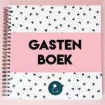 Studio Ins & Outs 'Gastenboek bruiloft' - Roze