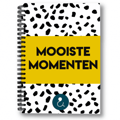 Studio Ins & Outs ‘Mooiste momenten’ A5 – Okergeel Blanco boek