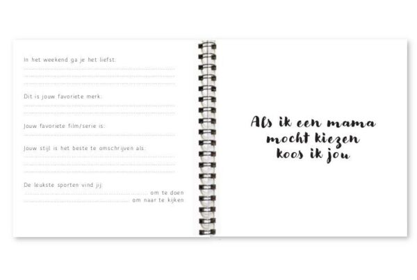 Fyllbooks Allerliefste mama invulboekje