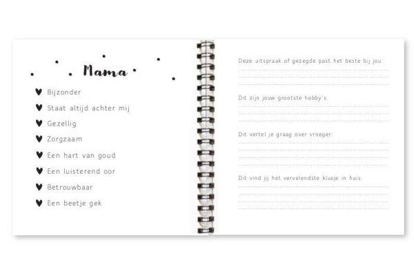Fyllbooks Allerliefste mama invulboekje