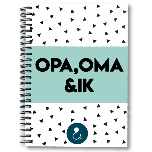 Studio Ins & Outs Invulboek 'Opa, oma & ik' - Blauwe stip