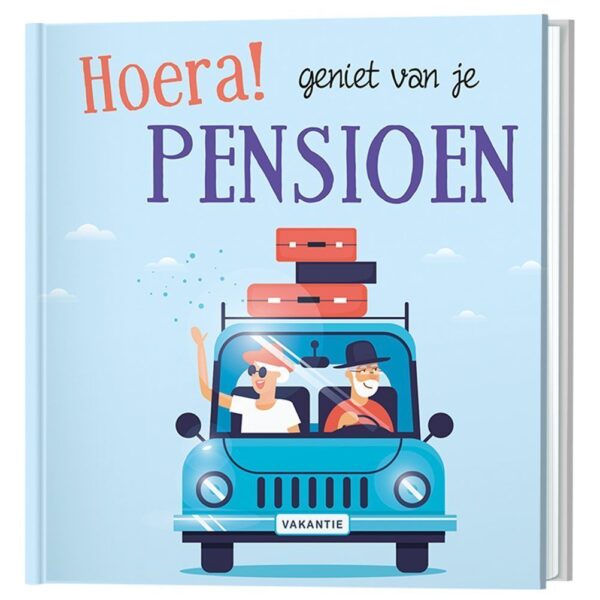 Hoera geniet van je pensioen boekje