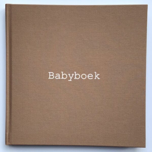 Huisje no.56 - Babyboek - Linnen cover - Afbeelding 2