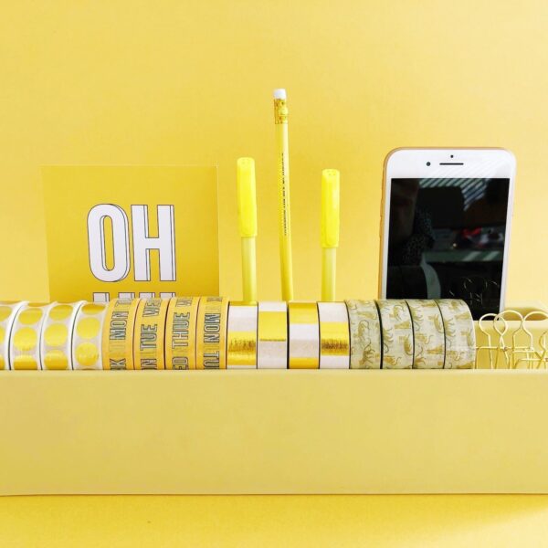 Studio Stationery Desk organizer Washi - Geel - Afbeelding 4