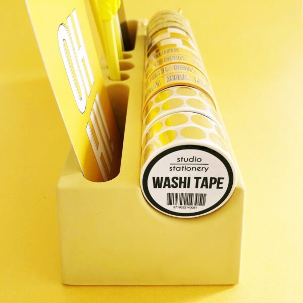 Studio Stationery Desk organizer Washi - Geel - Afbeelding 3