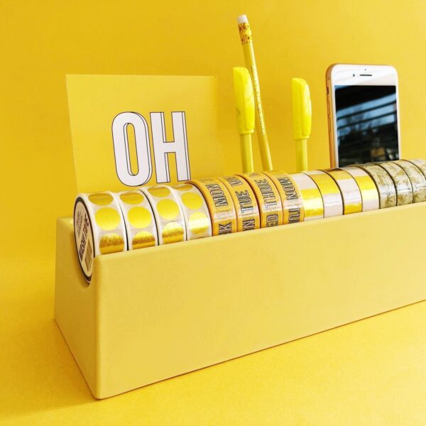 Studio Stationery Desk organizer Washi - Geel - Afbeelding 2