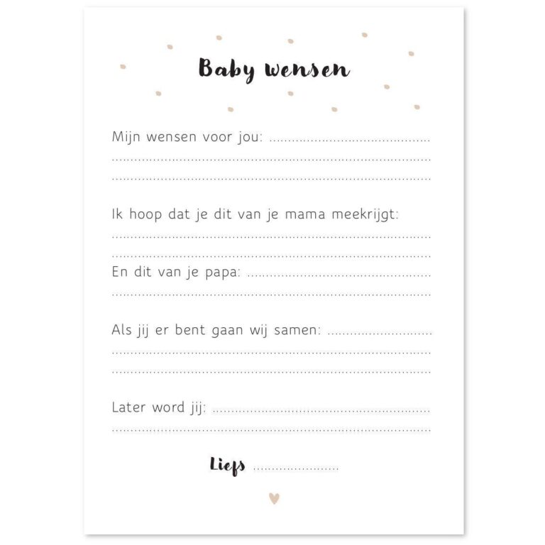 Babyshower invulkaarten Kopen? Kijk snel! - Invulboekjes.nl
