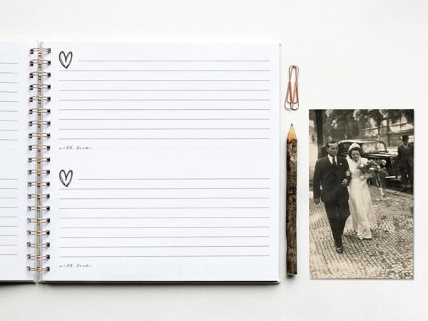 HOP Guestbook (universeel) - Ivoor Linnen - Afbeelding 3