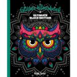 Glitter kleurboek Black edition - Night Forest