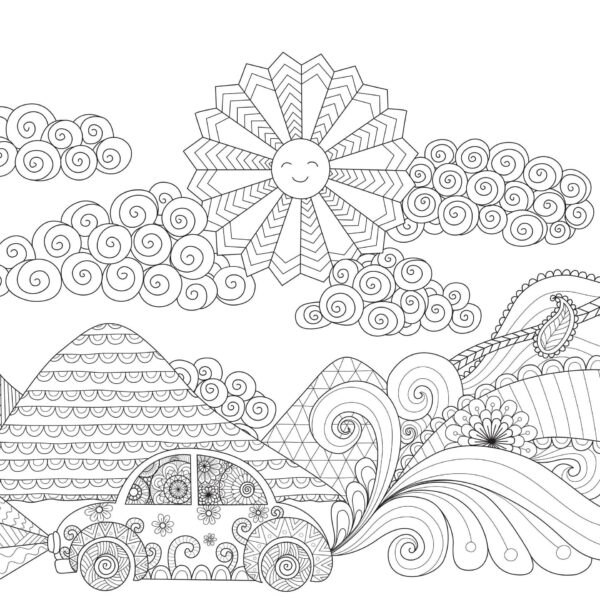 Glitter kleurplatenboek - Road trip - Afbeelding 4
