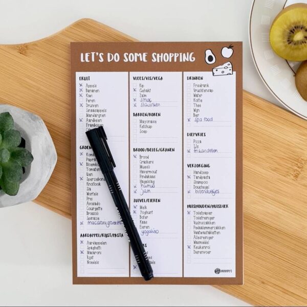 Oh My Goody - Boodschappenlijst planner 'Let's do some shopping' A5 - Afbeelding 2