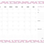 Studio Stationery Monthly planner A3 - Confetti