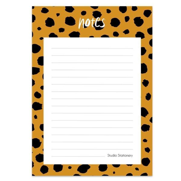 Studio Stationery Notitieblok Notes cheetah