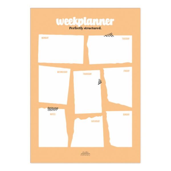 Studio Stationery Notitieblok Weekplanner - Blush
