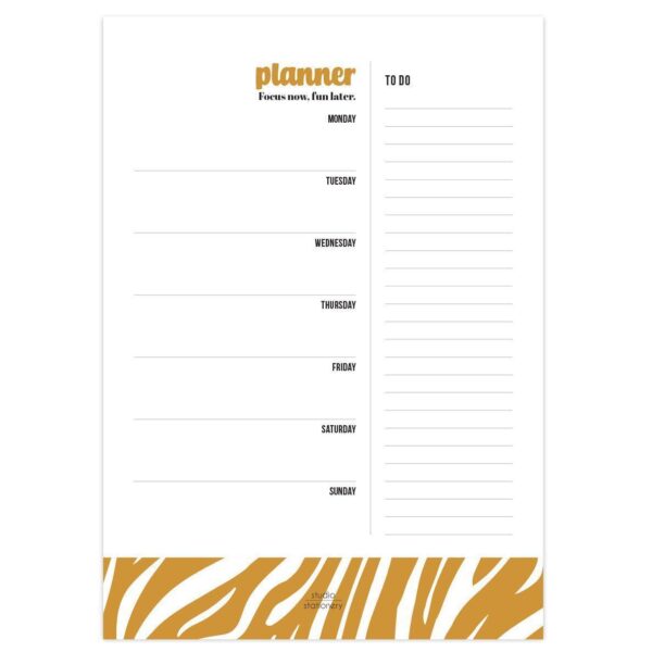 Studio Stationery Notitieblok Weekplanner - Focus now