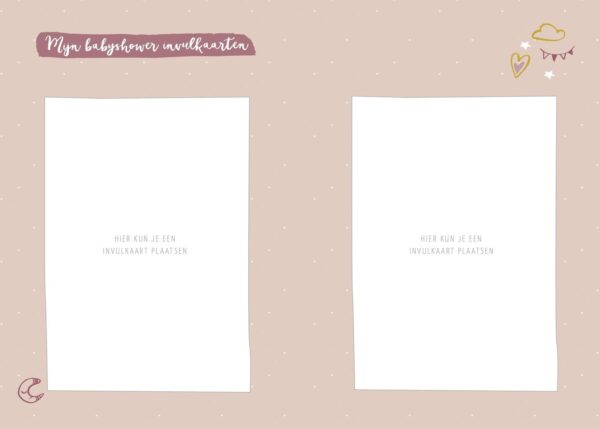 Maan Amsterdam Universe - Mijn babyshower boek (incl. invulkaarten) - Roze - Afbeelding 9