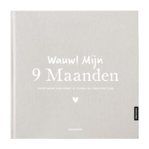 Pink Peach Mijn 9 Maanden Dagboek Linnen Zand (1)