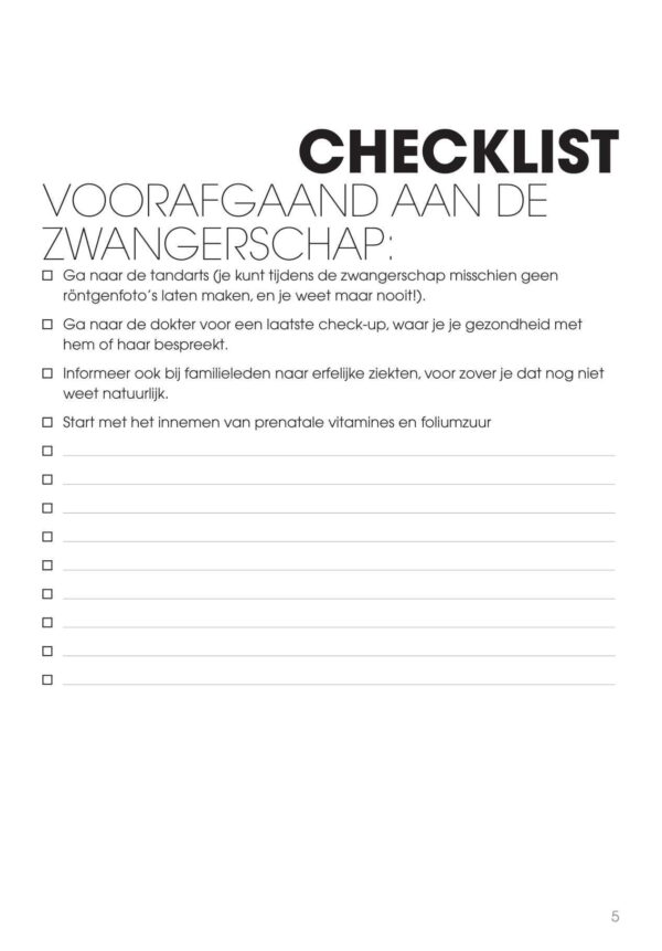 Zwangerschapsdagboek Elke dag een vraag - Afbeelding 5