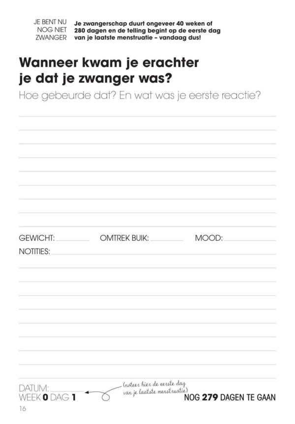 Zwangerschapsdagboek Elke dag een vraag - Afbeelding 8