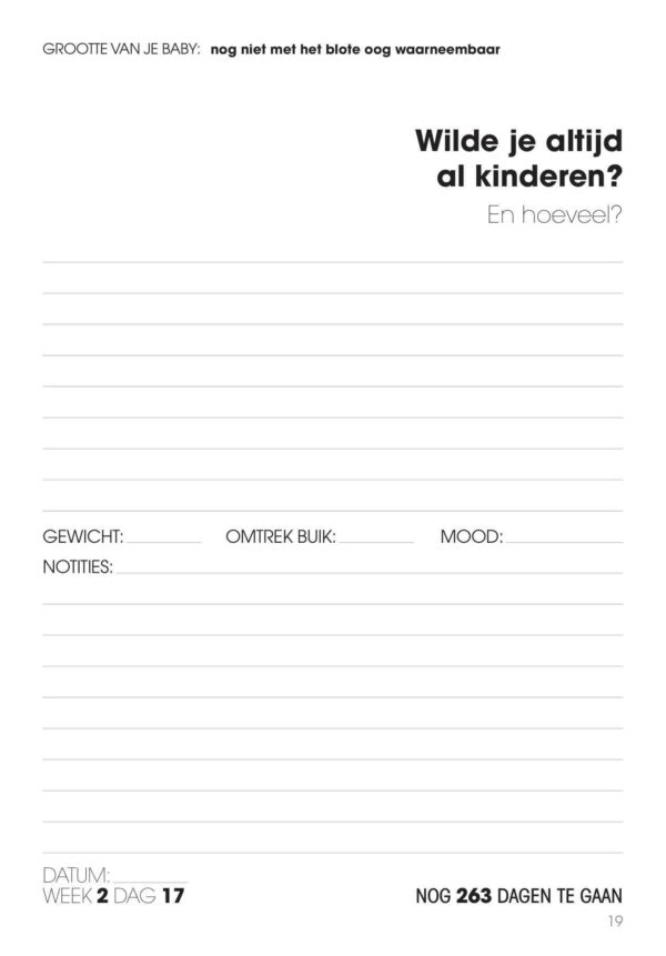 Zwangerschapsdagboek Elke dag een vraag - Afbeelding 11