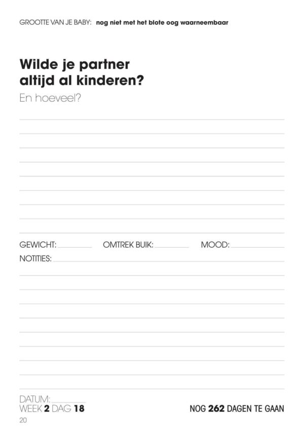 Zwangerschapsdagboek Elke dag een vraag - Afbeelding 12