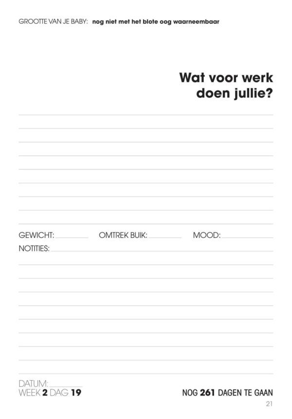 Zwangerschapsdagboek Elke dag een vraag - Afbeelding 13